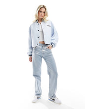 Load image into Gallery viewer, Tommy Jeans cropped wool bomber blue