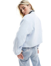 Load image into Gallery viewer, Tommy Jeans cropped wool bomber blue