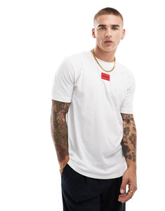 Hugo Diragolino box logo tshirt white