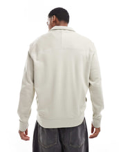 Load image into Gallery viewer, BOSS Orange half zip sweatshirt beige