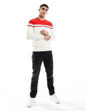 Load image into Gallery viewer, Tommy Hilfiger colourblock graphic jumper cream
