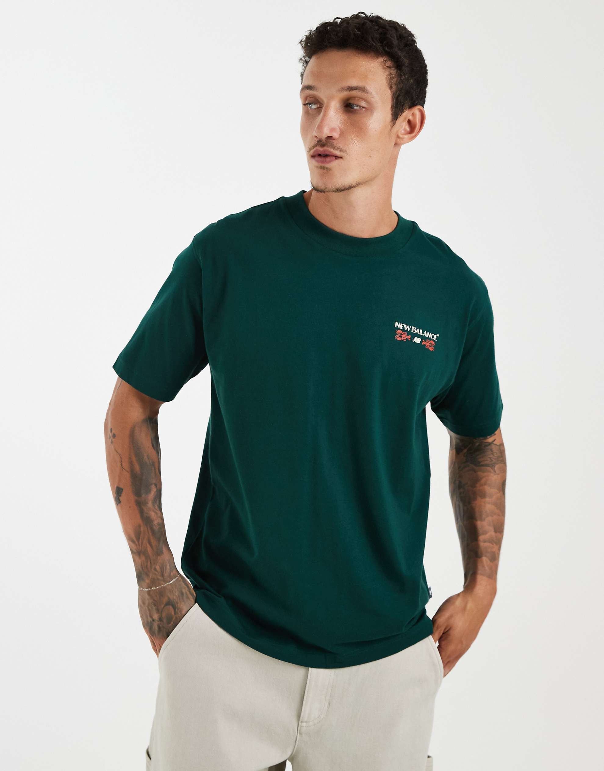 New Balance grab a bite Boston graphic t-shirt green.