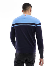 Load image into Gallery viewer, Tommy Hilfiger colourblock graphic jumper navy