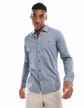Load image into Gallery viewer, BOSS Orange slim fit jersey shirt navy