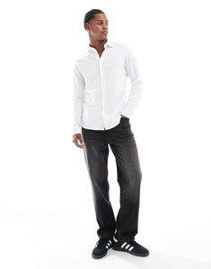 BOSS Orange slim fit shirt white