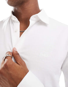 BOSS Orange slim fit shirt white