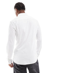 BOSS Orange slim fit shirt white