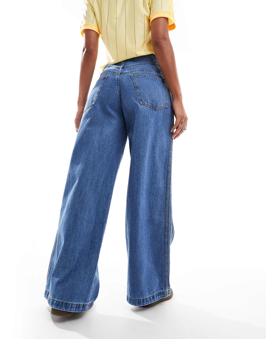 adidas Originals Premium Essentials wide leg jeans