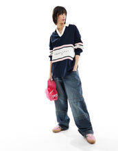 Load image into Gallery viewer, Tommy Jeans colorblock shirt navy