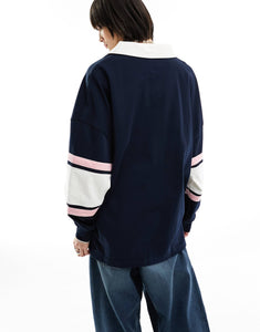 Tommy Jeans colorblock shirt navy