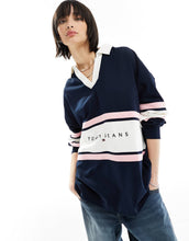 Load image into Gallery viewer, Tommy Jeans colorblock shirt navy