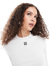 Load image into Gallery viewer, HUGO Red long sleeve baby t-shirt white