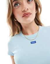 Load image into Gallery viewer, HUGO Blue baby tee blue