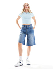 Load image into Gallery viewer, HUGO Blue baby tee blue