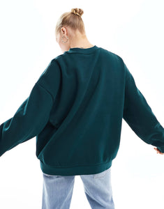 The Couture Club applique sweatshirt dark green