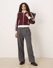 Load image into Gallery viewer, adidas Originals velour track top burgundy