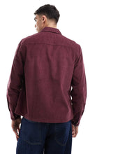 Load image into Gallery viewer, DESIGN cord boxy overshirt burgundy