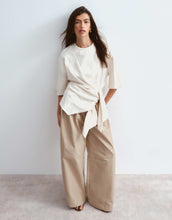 Load image into Gallery viewer, ARRANGE t-shirt with tie waist detail stone