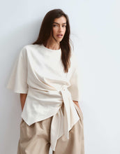 Load image into Gallery viewer, ARRANGE t-shirt with tie waist detail stone