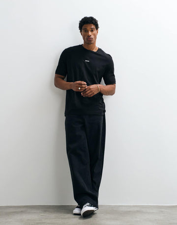 Hugo Boss relaxed fit small graphic t-shirt black.