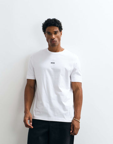 Hugo Boss relaxed fit small graphic t-shirt white.