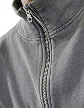 Load image into Gallery viewer, DESIGN half zip sweatshirt washed charcoal