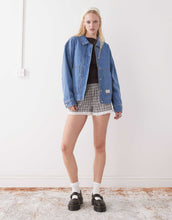 Load image into Gallery viewer, Obey Sybil button through denim jacket light wash blue