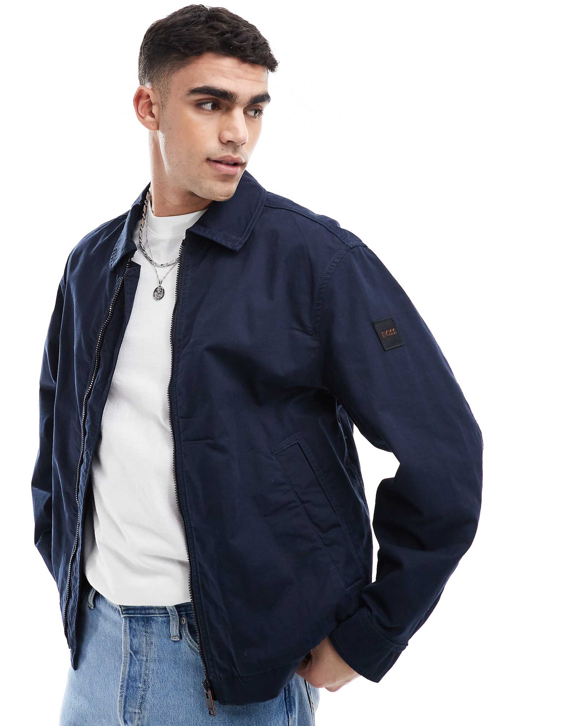 BOSS Orange Ocrush-D jacket navy