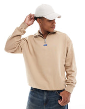 Load image into Gallery viewer, HUGO Blue neeler half zip sweatshirt beige