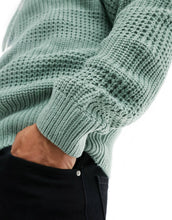 Load image into Gallery viewer, New Look stitch crew neck jumper light khaki