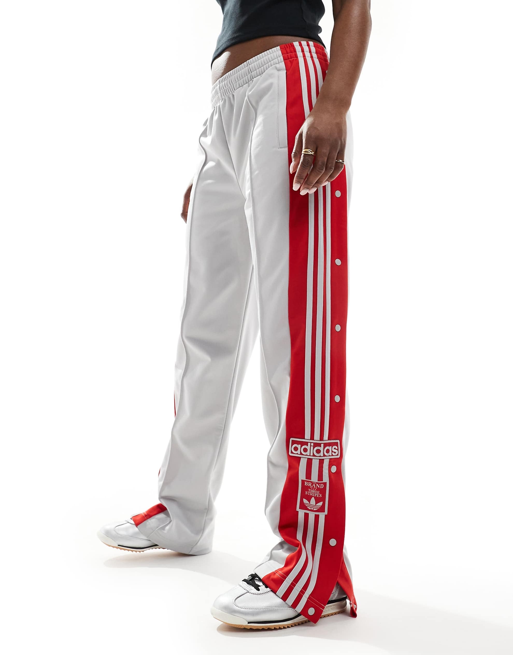 adidas Originals Adibreak track pants grey red