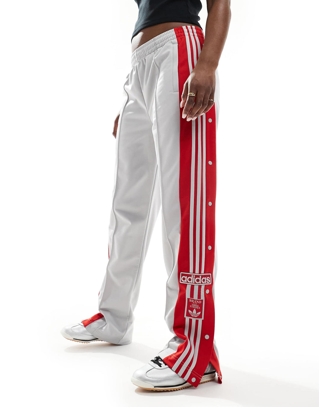 adidas Originals Adibreak track pants grey red