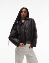 Load image into Gallery viewer, Tommy Jeans slick look bomber jacket black