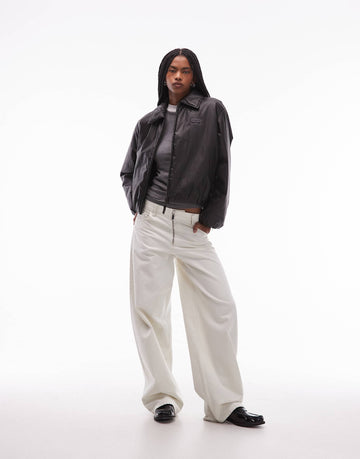 Tommy Jeans slick look bomber jacket black