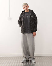 Load image into Gallery viewer, Aape by A Bathing Ape logo zip through hoodie dark grey camo