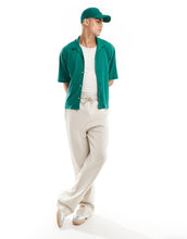 Load image into Gallery viewer, DESIGN oversized button up polo shirt green