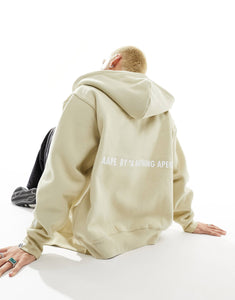 Aape By A Bathing Ape stamp hoodie beige