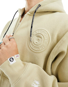 Aape By A Bathing Ape stamp hoodie beige