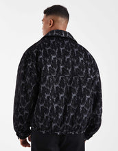 Load image into Gallery viewer, ASOS DESIGN jacquard bomber black