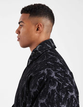 Load image into Gallery viewer, ASOS DESIGN jacquard bomber black
