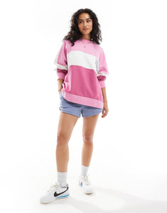 HUGO Blue slouchy knitted jumper pink