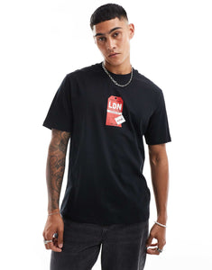 HUGO Red ditroso t-shirt black city travel