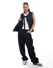 Load image into Gallery viewer, DESIGN denim tie front gilet indigo