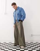 Load image into Gallery viewer, Obey denim bomber jacket light indigo