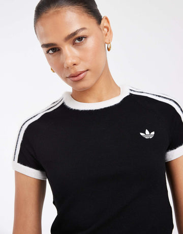adidas Originals knitted t-shirt black