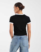Load image into Gallery viewer, adidas Originals knitted t-shirt black