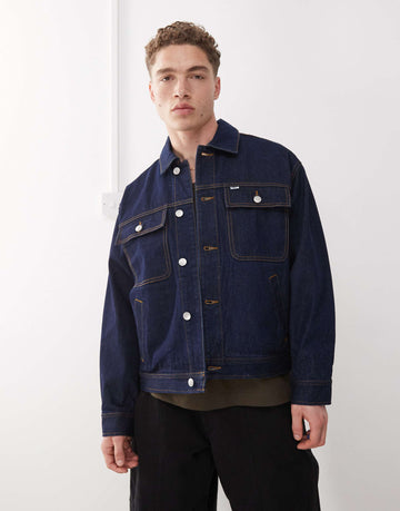 Obey opena jacket rinse indigo