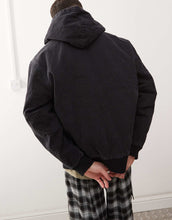 Load image into Gallery viewer, Obey wiltern zip up hoodie black