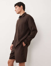 Load image into Gallery viewer, New Look co-ord linen look shirt, trousers shorts brown