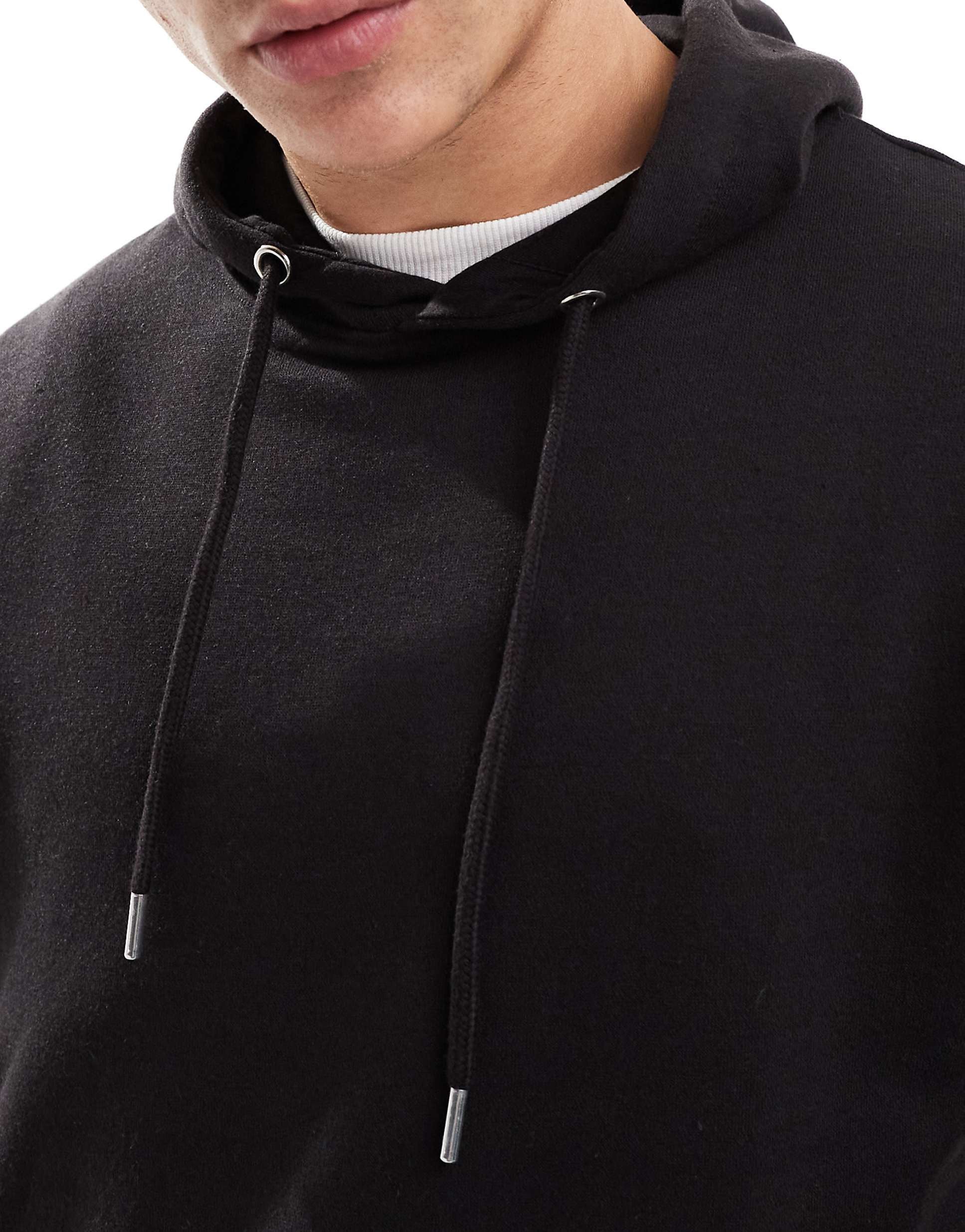 DTT overhead hoodie & jogger tracksuit set black